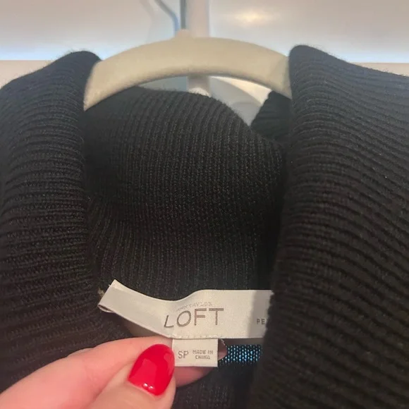 LOFT Merino Wool Sweater Dress Size S Petite - Picture 4 of 5